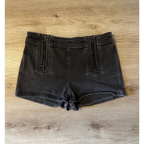 Free People Be Mine black denim shorts size 28 - Picture 4 of 8